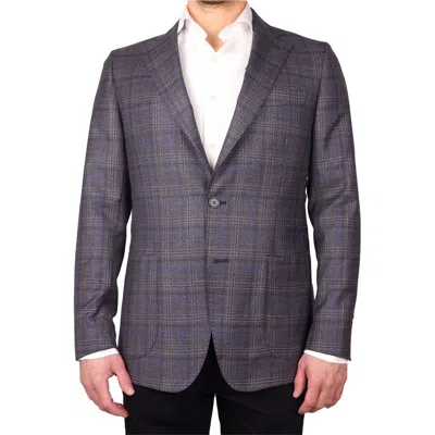 Made In Italy Brown Wool Vergine Blazer