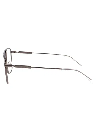 Alexander Mcqueen Am0480o Glasses In Ruthenium-ruthenium-transparent