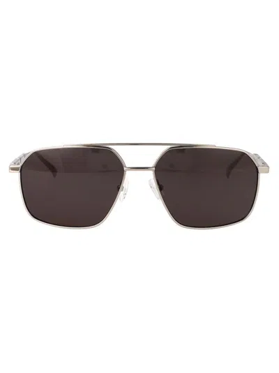 Alexander Mcqueen Am0478s Sunglasses In Silver-silver-grey