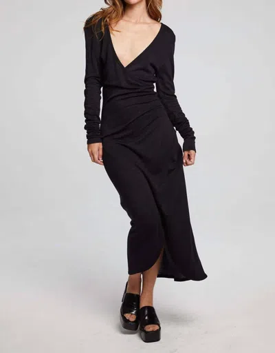 Chaser Harmony Midi Dress In Black In Black