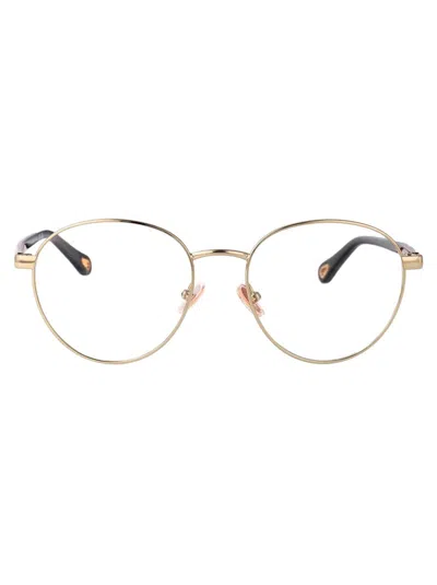Chloé Ch0269o Glasses In Gold-burgundy-transparent