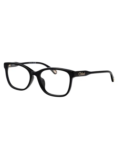 Chloé Ch0276oa Glasses In Black-black-transparent