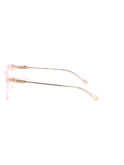 Chloé Ch0276oa Glasses In Pink-pink-transparent