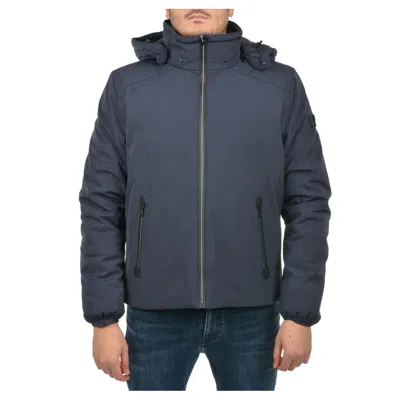 Yes Zee Blue Nylon Jacket In Blue