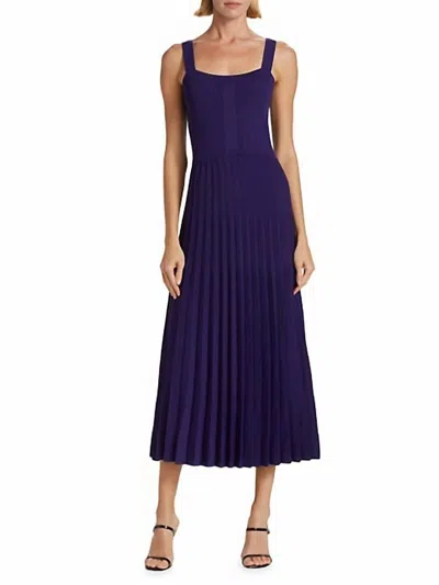 Jason Wu Viscose Knit Tank Dress In Tanzanite In Multi