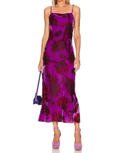 Rhode Jemima Dress In Camellia Vine Crocus In Multi