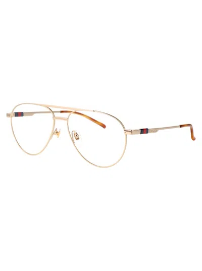 Shop Gucci Optical In Gold-gold-transparent