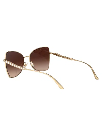 Shop Jimmy Choo Sunglasses In Gold