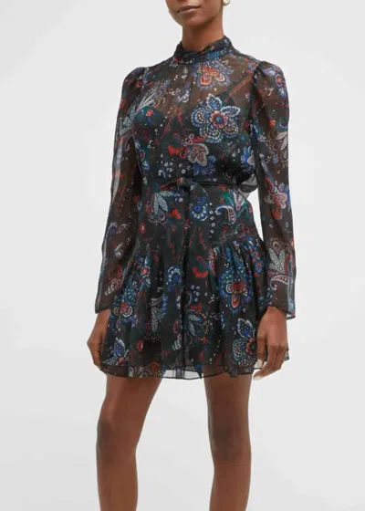 Veronica Beard Bolade Dress In Black Multi In Multi