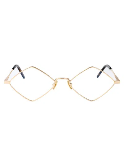 Saint Laurent Eyewear In Gold-gold-transparent