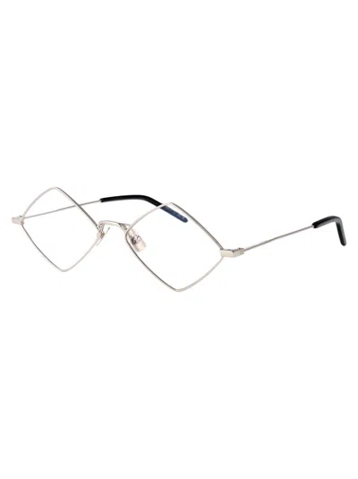 Saint Laurent Eyewear Eyewear In Silver-silver-transparent
