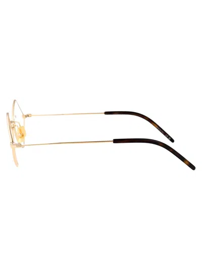 Saint Laurent Eyewear In Gold-gold-transparent