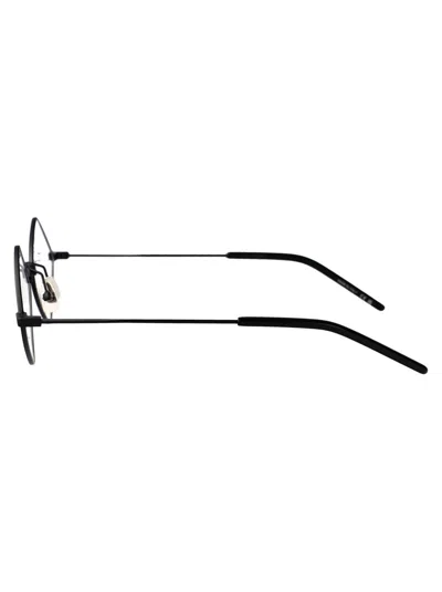 Saint Laurent Logo Flat Mirror In Black-black-transparent