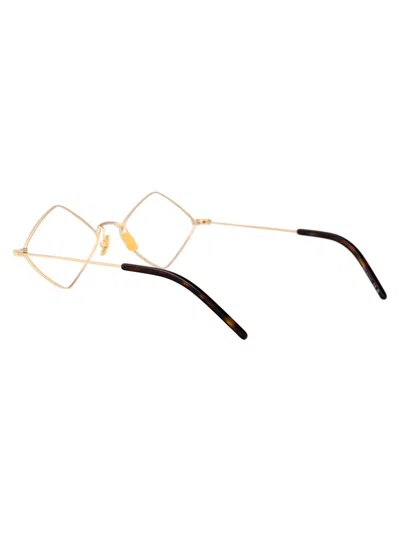 Saint Laurent Eyewear In Gold-gold-transparent