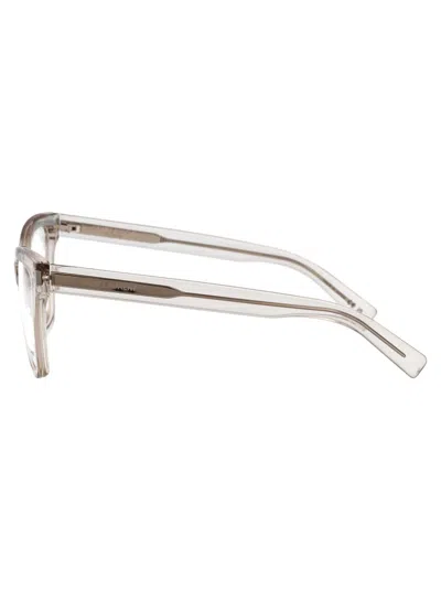 Saint Laurent Sl 748 Glasses In Beige-beige-transparent