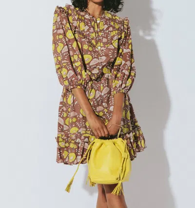 Cleobella Emma Mini Dress In Dahlia Block Print In Multi