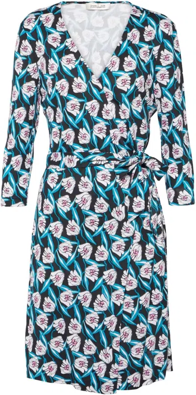Diane Von Furstenberg Floral-print Silk Minidress In Multi
