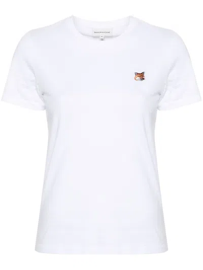 Shop Maison Kitsuné Maison Kitsune' Women's T-shirts And Polos In White