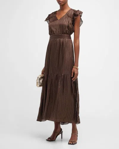 Shop Marie Oliver Noella Dress In Java/golden In Multi