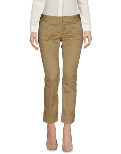Dsquared2 Cropped Pants In Camel