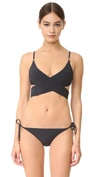 STELLA MCCARTNEY TIMELESS BASICS WRAP BIKINI TOP