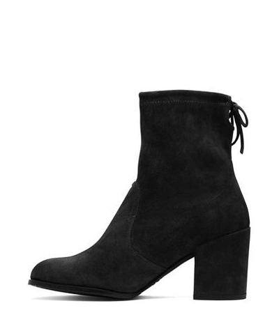 Shop Stuart Weitzman The Shorty Bootie In Black Suede