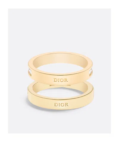 Dior Evolution Ring Set In Yellow