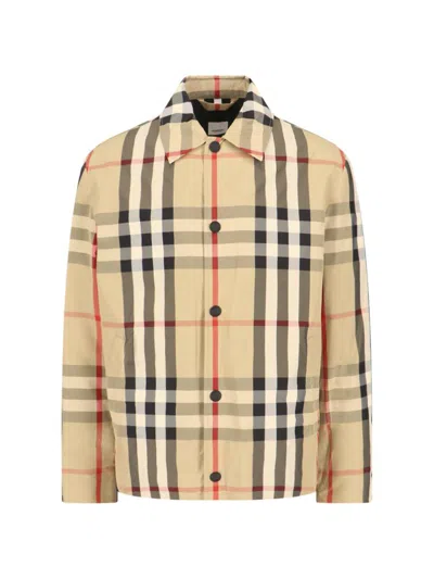 Shop Burberry Shirts In Beige