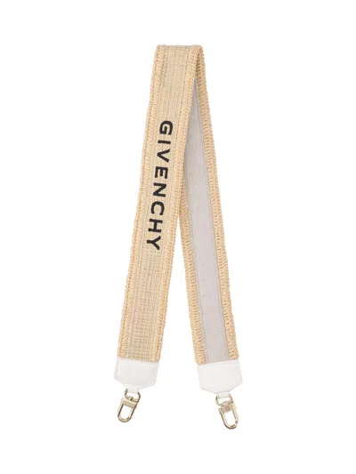 Givenchy Logo Shoulder Strap In Beige