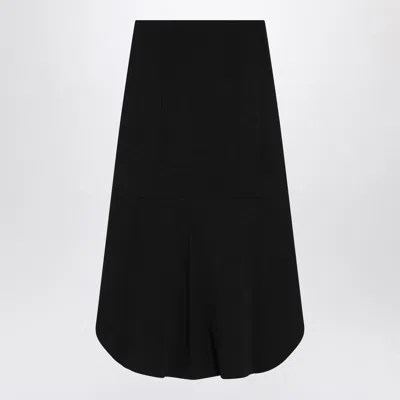 Givenchy Black Milan Stitch Skirt With Buttons In Black