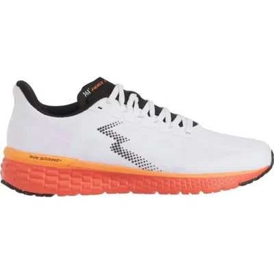 361 DEGREES WOMEN'S FIERCE 2 RUNNING SHOES - MEDIUM WIDTH IN WHITE, MANDARIN RED 