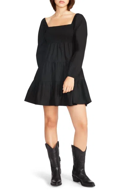 Bb Dakota Daniella Dress With Sleeves In Black In Black