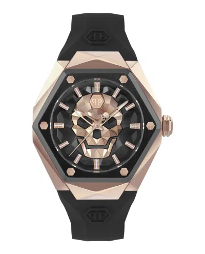 Shop Philipp Plein The $kull Spikes Silicone Watch In Multi