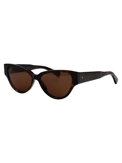 Bottega Veneta Sunglasses In Havana-havana-brown