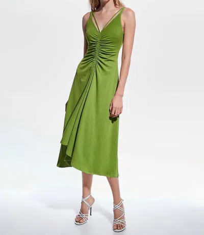 As By Df Maddy Dress In Peridot Green In Green