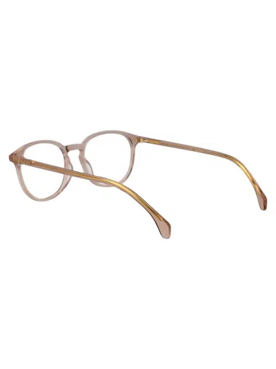 Gucci Demo Rectangular Men's Eyeglasses Gg0006oan 001 55 In Brown-brown-transparent