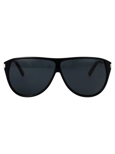 Saint Laurent Sl 731 Gaspar Sunglasses In Black-black-black