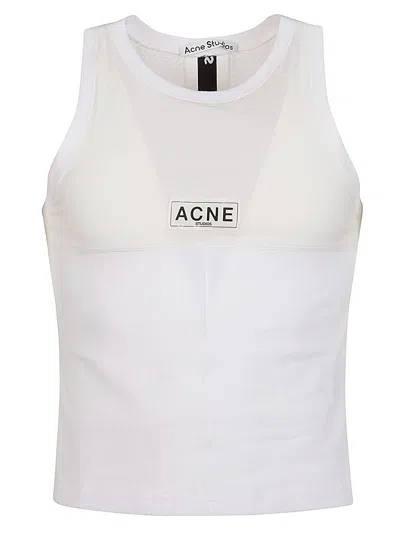 Acne Studios Ebot Tech Tank Top In White