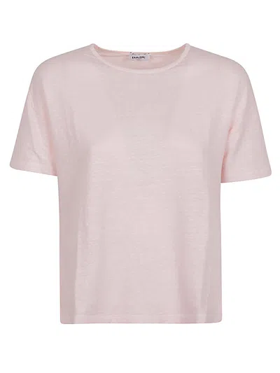 Baserange Base Linen Jersey T-shirt In Pink