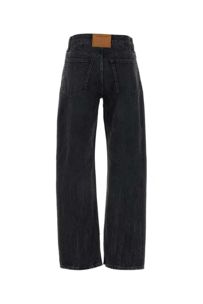 Alexander Wang Dark Grey Denim Jeans In Grey