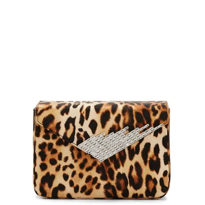 Giuseppe Zanotti Iveery Satin Clutch Bag In Multi