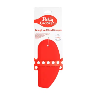 Betty Crocker Silicone Dough Scrapper, Red In Red