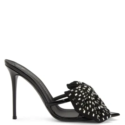 Giuseppe Zanotti Intrigo Alexandrine 90 Sandal In Black