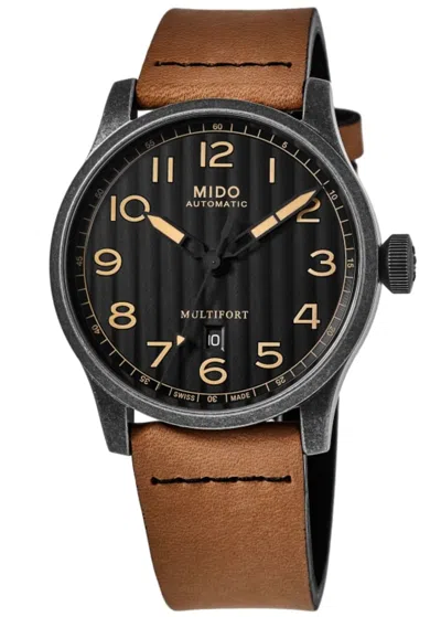 Mido Men's Multifort 44mm Automatic Watch In Black