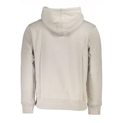 Calvin Klein White Cotton Men Sweater In Gray