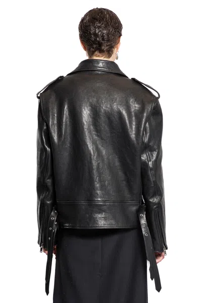 Ann Demeulemeester Woman Black Jackets In Black