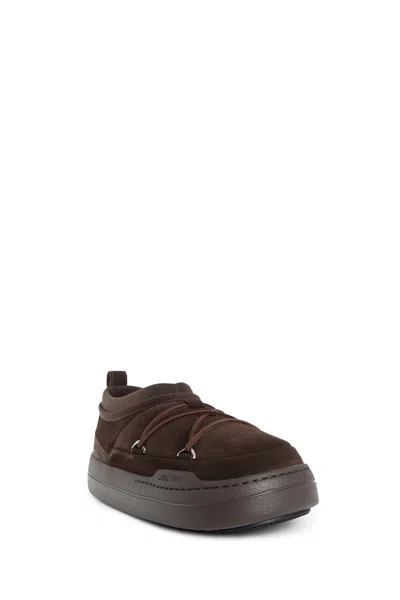 Moon Boot Man Brown Sneakers In Brown