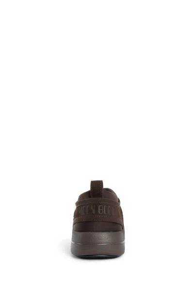 Moon Boot Man Brown Sneakers In Brown