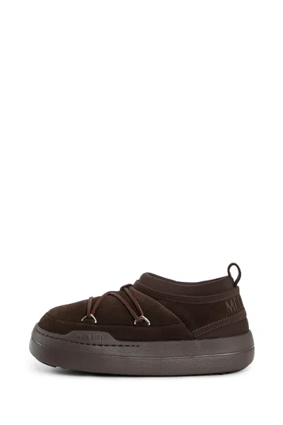 Moon Boot Man Brown Sneakers In Brown