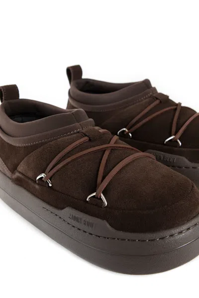 Moon Boot Man Brown Sneakers In Brown